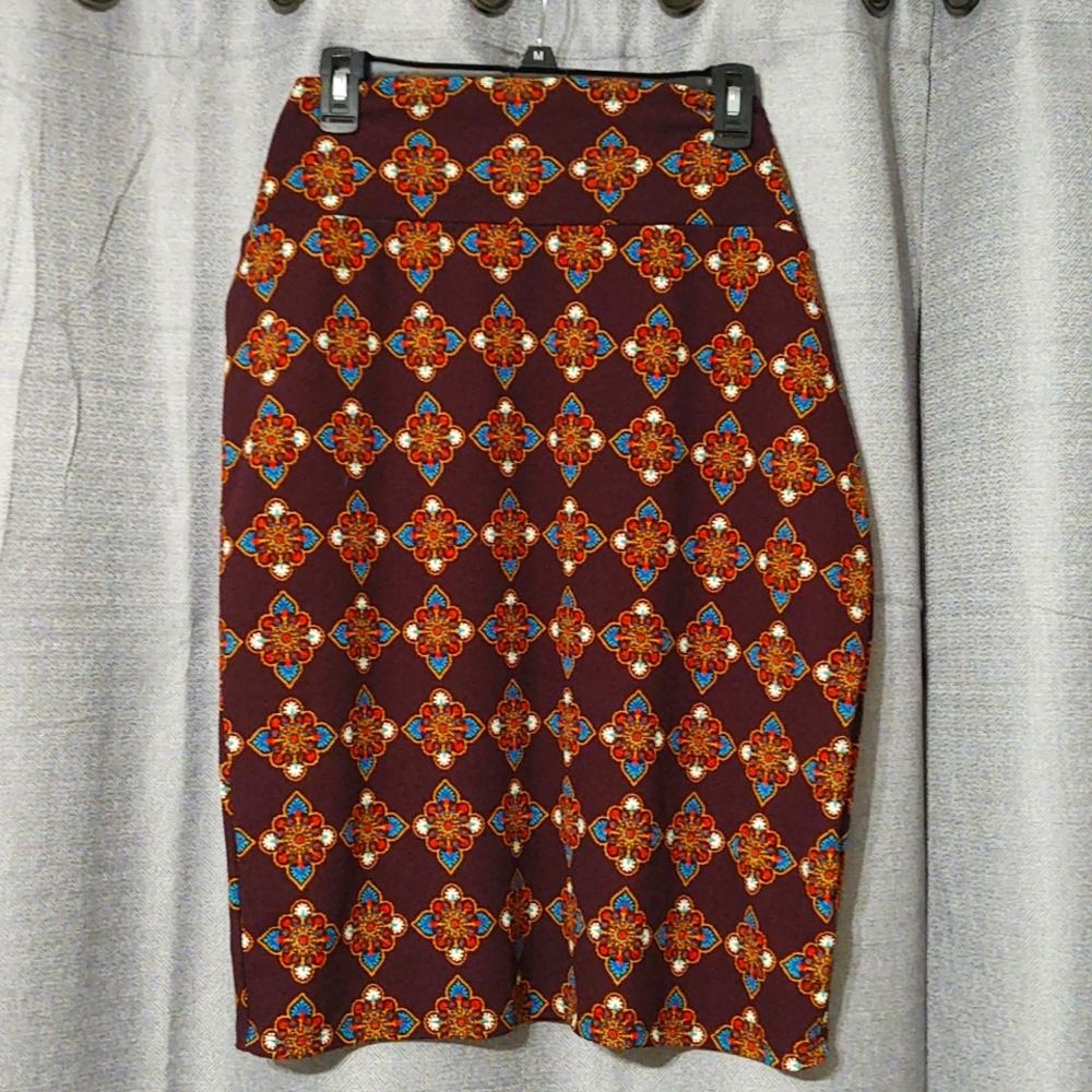 LuLaRoe Kaleidoscope Pattern Pencil Skirt 3X